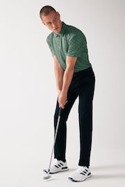Green Print Golf Polo Shirt - Image 3 of 6