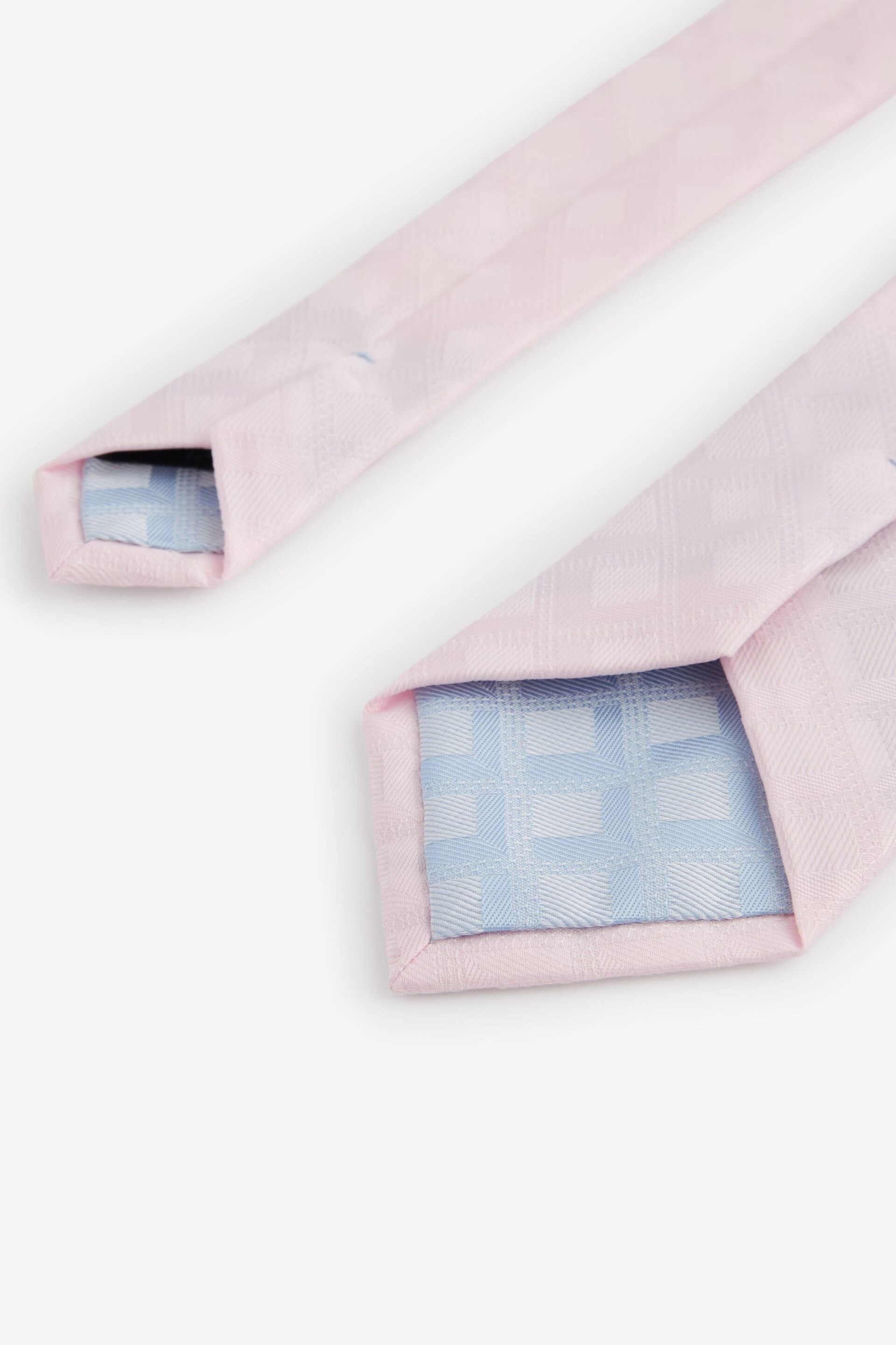 Pink Diamond Jacquard Tie - Image 3 of 3
