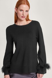 Monsoon Black Feather Fern Jumper - Image 1 of 5