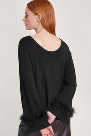 Monsoon Black Feather Fern Jumper - Image 2 of 5