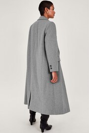 Monsoon Grey Fay Double Breasted Coat - Image 2 of 5