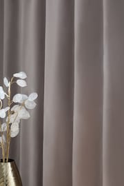 Mink Natural Matte Velvet Wave Header Blackout/Thermal Curtains - Image 4 of 8