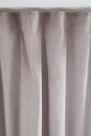 Mink Natural Matte Velvet Wave Header Blackout/Thermal Curtains - Image 7 of 8