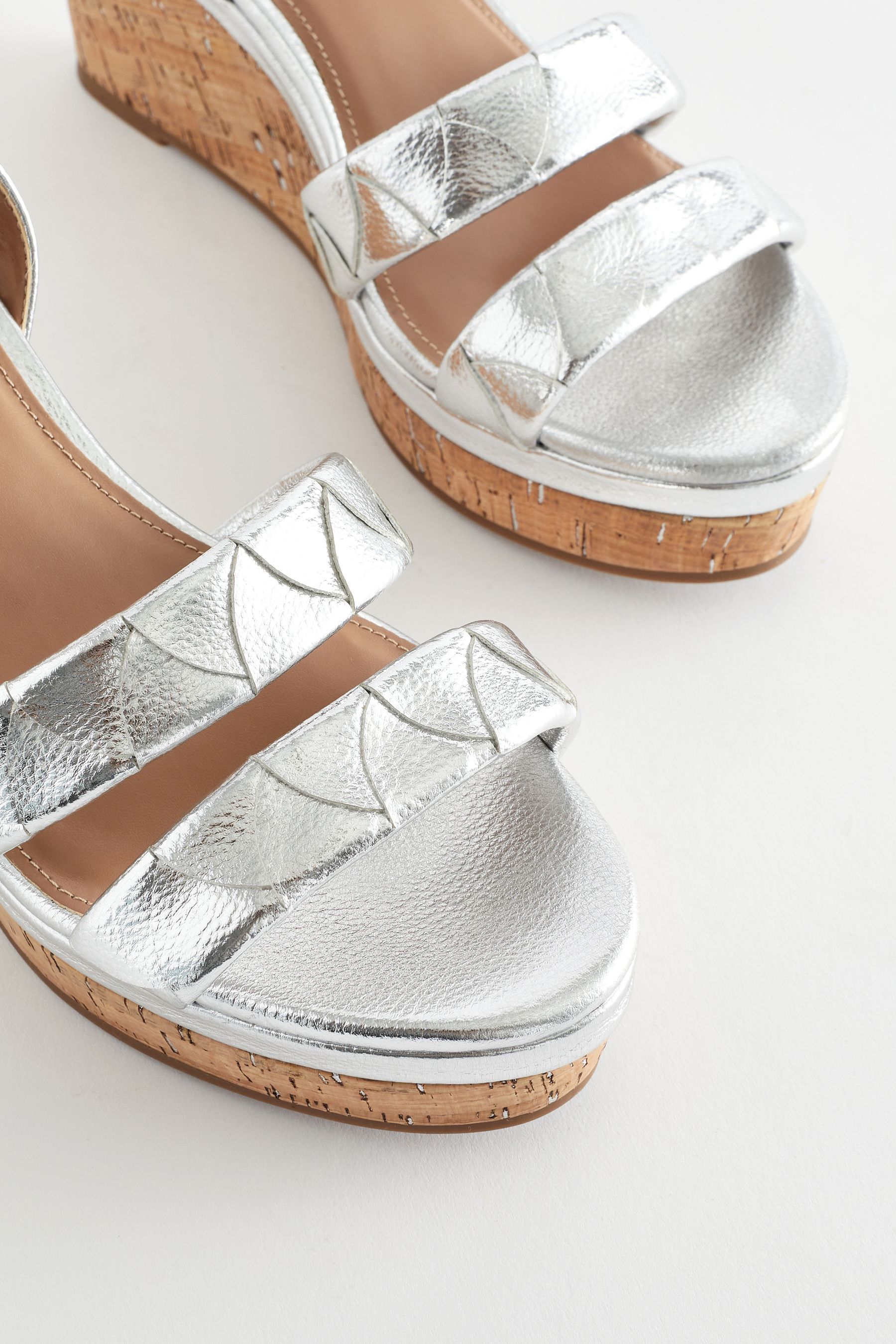 Next silver wedges top