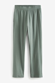 Grey/Sage Green Short Sleeve Jersey Pyjamas Set - Image 12 of 14