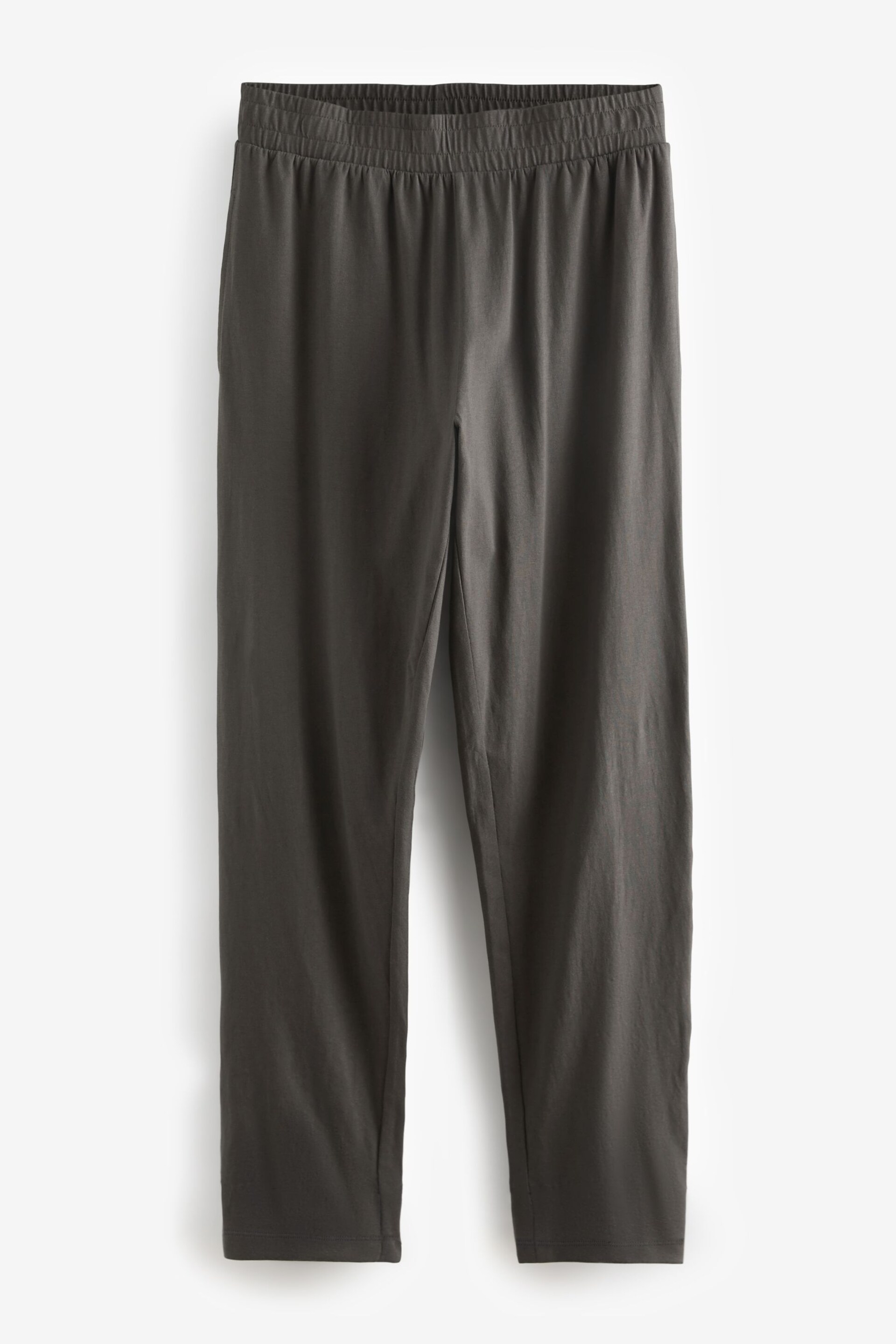 Grey/Sage Green Short Sleeve Jersey Pyjamas Set - Image 12 of 14