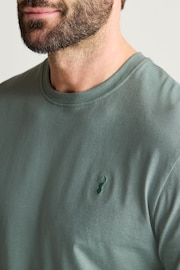 Grey/Sage Green Short Sleeve Jersey Pyjamas Set - Image 8 of 14