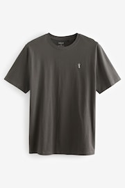 Grey/Sage Green Short Sleeve Jersey Pyjamas Set - Image 9 of 14