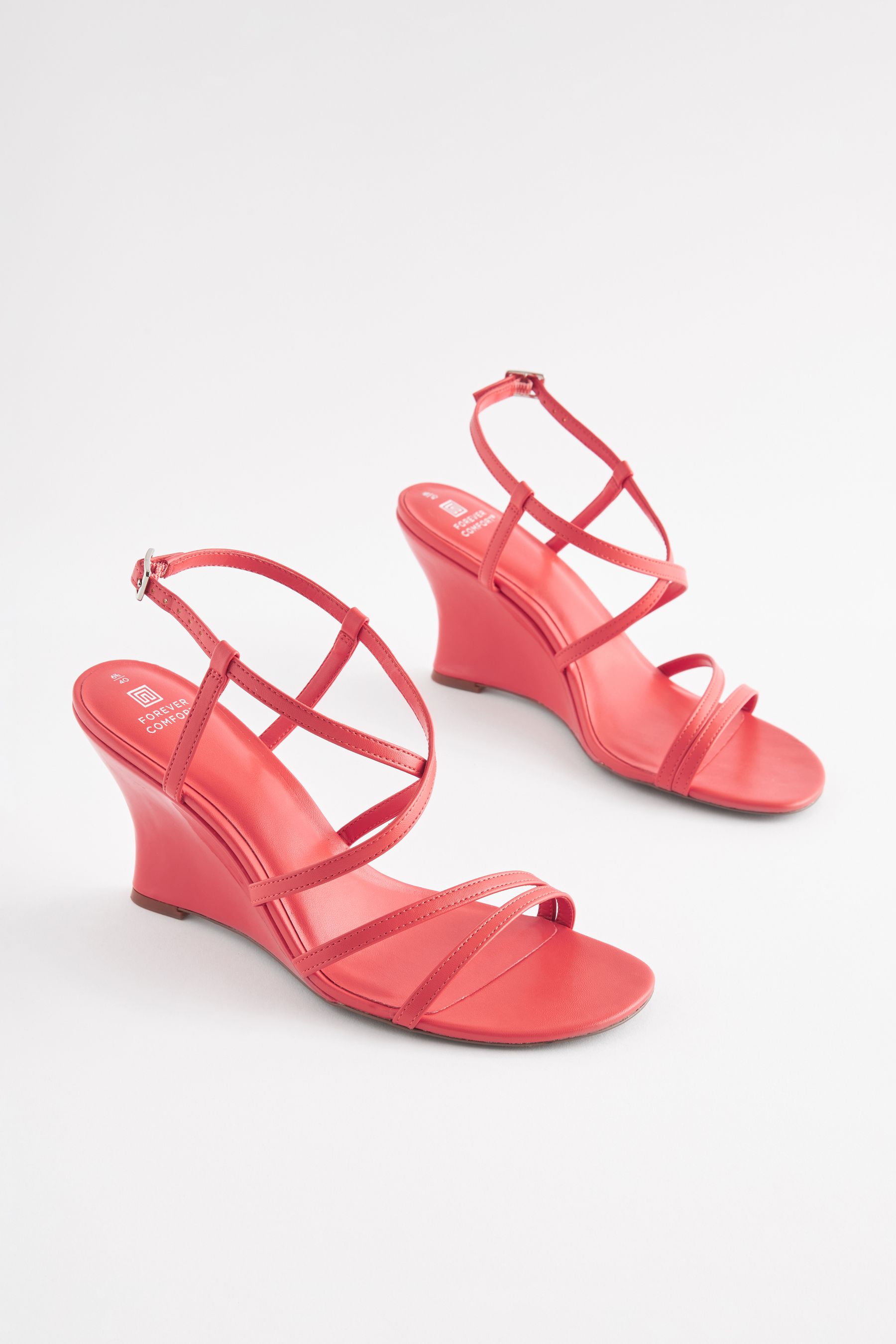 Coral wedge heels new arrivals