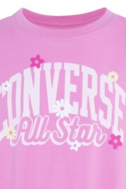 Converse Pink Realxed Graphic T-Shirt - Image 3 of 5