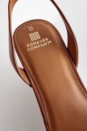 Tan Brown Regular/Wide Fit Forever Comfort® Double Strap Wedges - Image 8 of 9