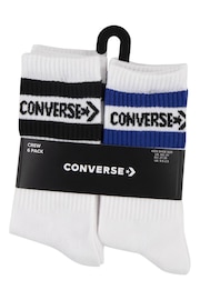 Converse White Crew Sock 6 Pack - Image 3 of 3