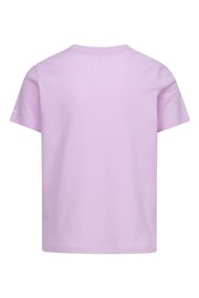 Converse Purple Floral Graphic T-Shirt - Image 2 of 2