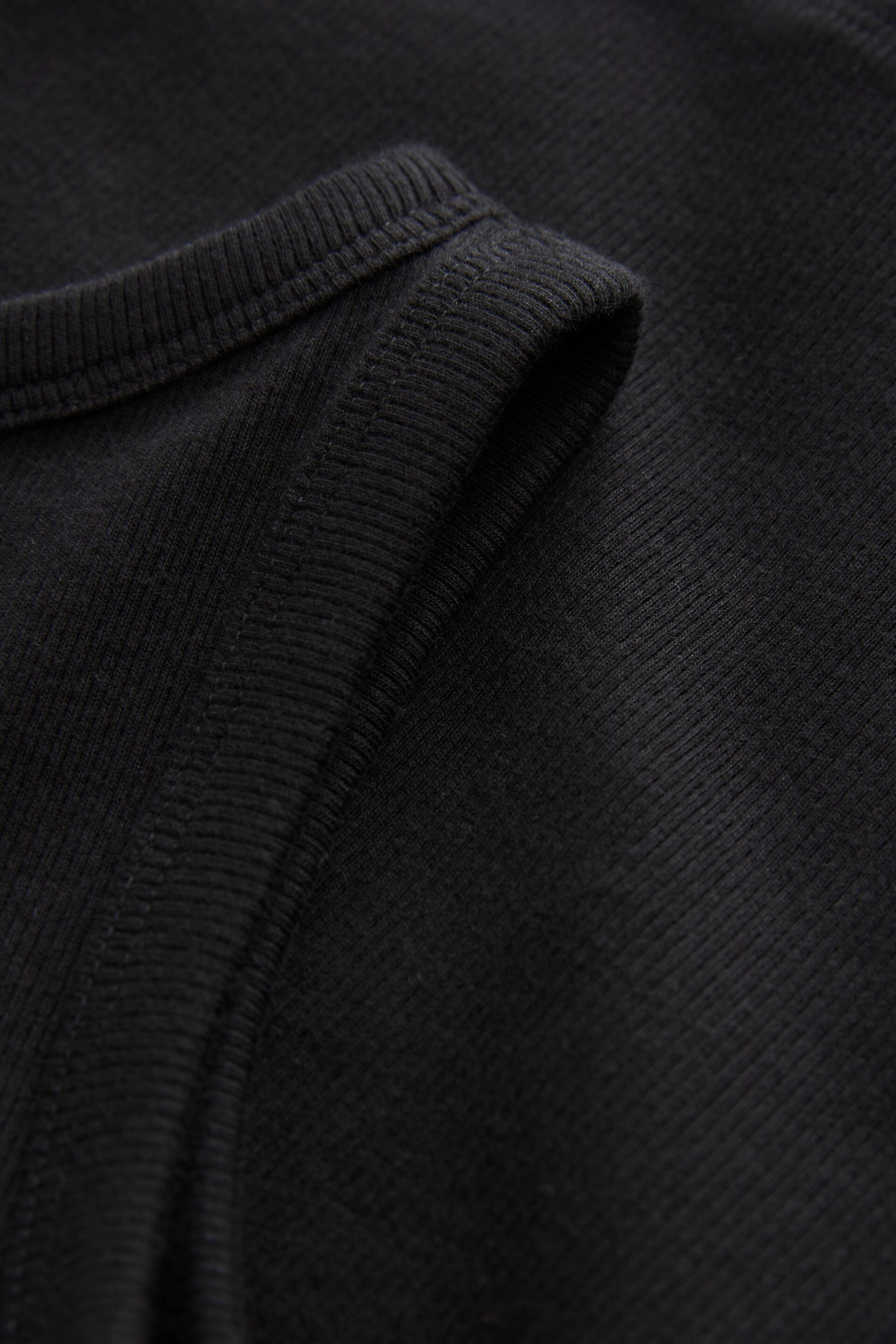 Black One Shoulder Rib Vest (3-16yrs) - Image 5 of 5