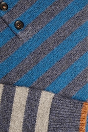 Monsoon Blue Contrast Stripe Collar Jumper - Image 3 of 3