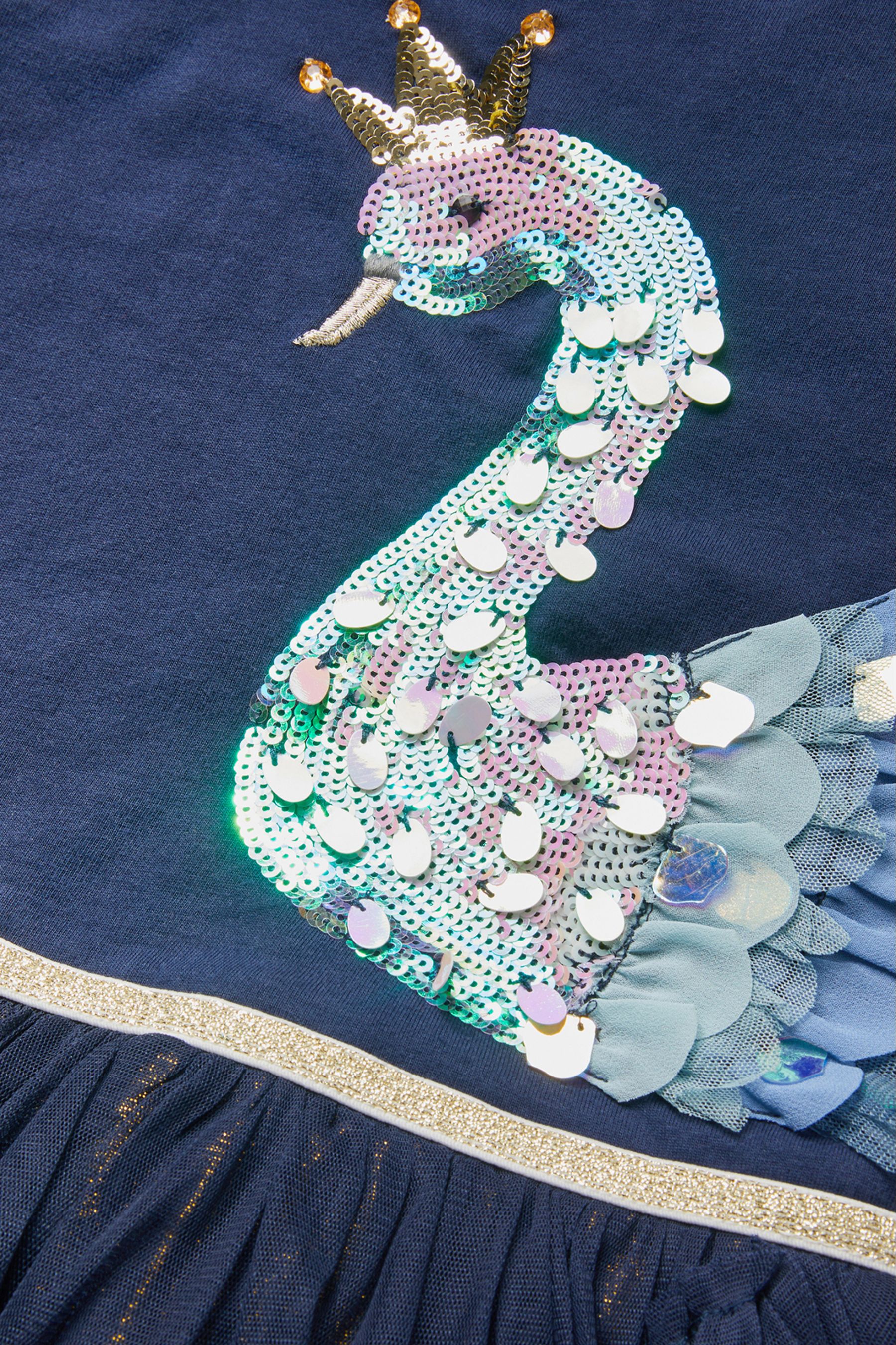 Buy Monsoon Blue Disco Swan Dress from Next Qatar