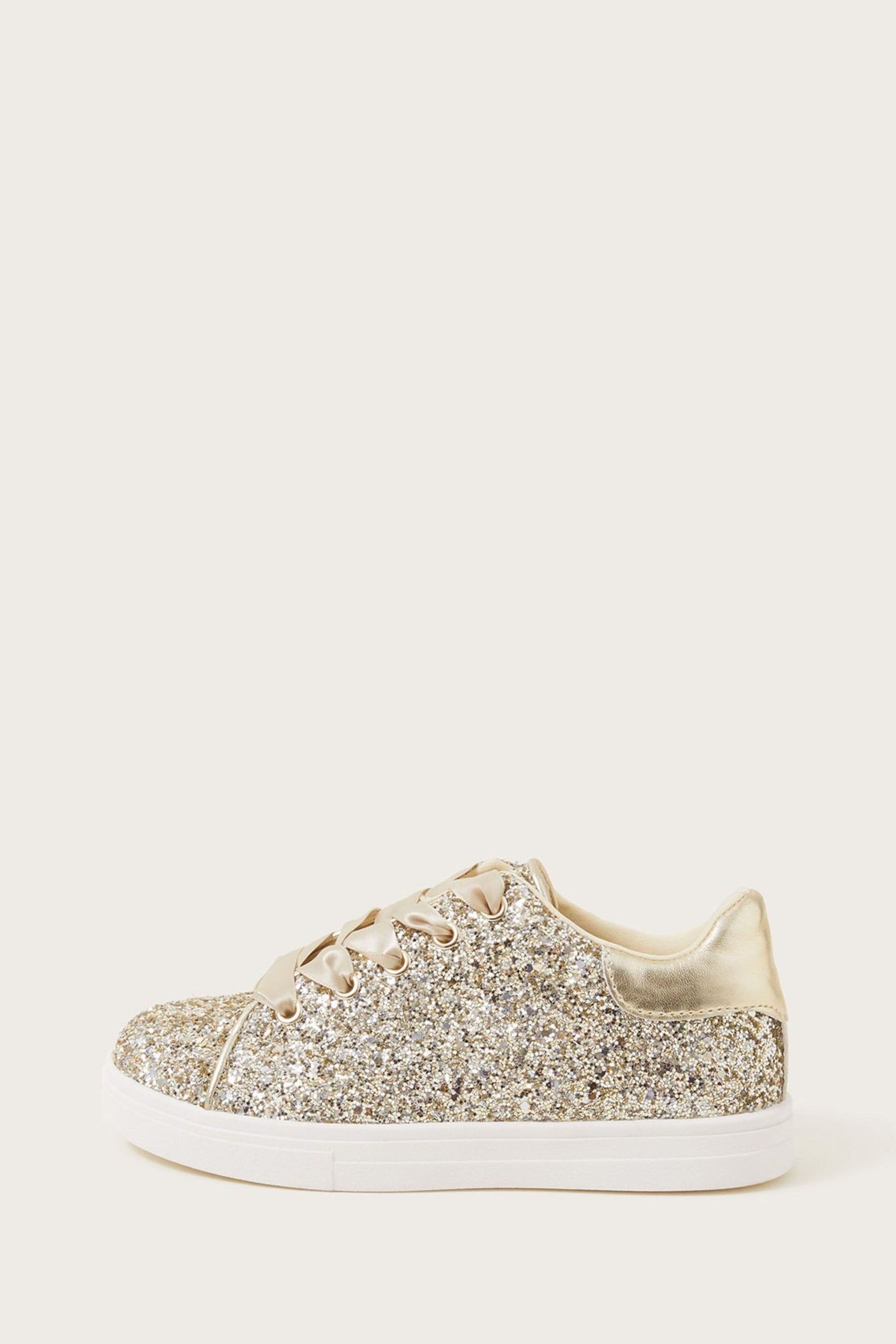 Gold glitter trainers uk on sale