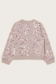 Monsoon Pink All-Over Sequin Bomber Jacket - Image 2 of 3