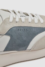 Reiss Airforce Blue Emmett Leather Suede Running Trainers - Image 5 of 5