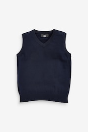 Navy School Tank Top (3-16yrs) - Image 1 of 4