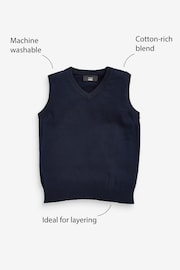 Navy School Tank Top (3-16yrs) - Image 3 of 4