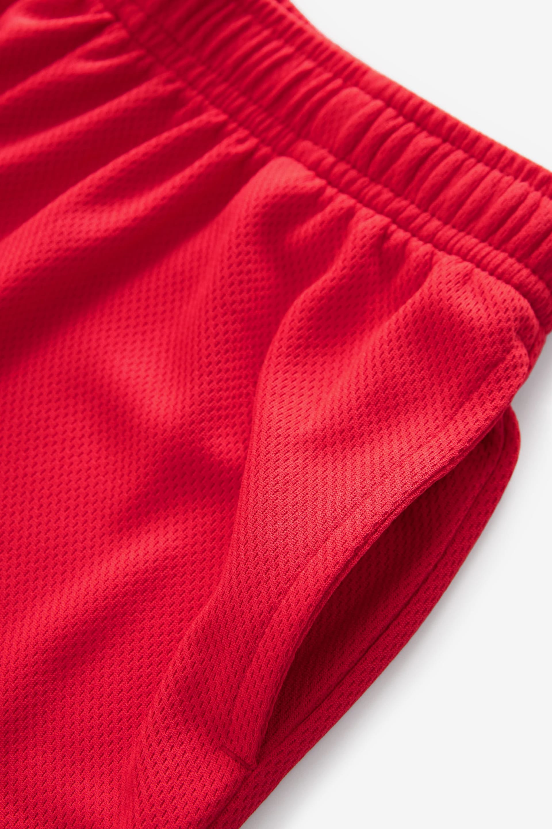 Red Single Football Sports Shorts (3-16yrs) - Image 3 of 3