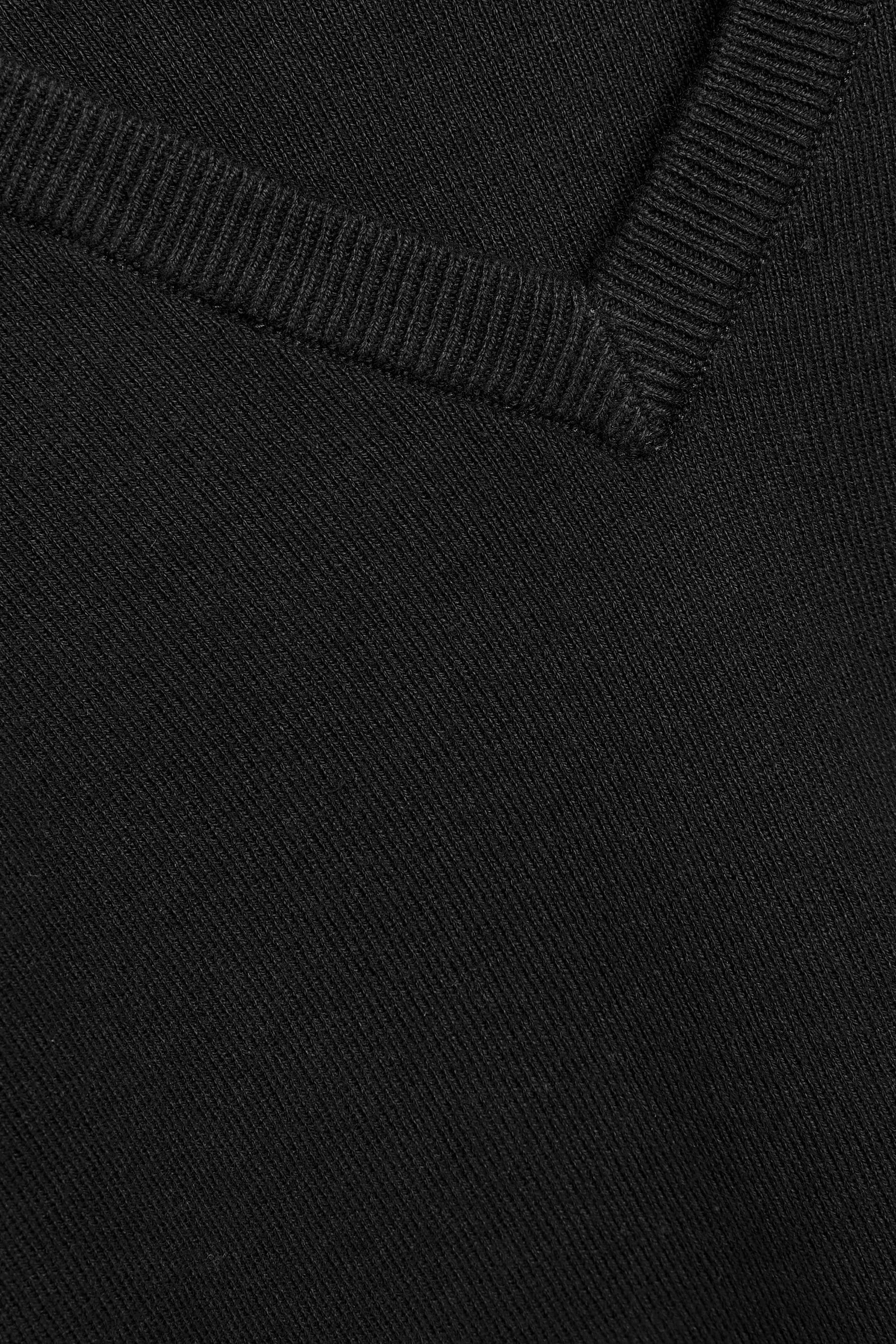 Black knitted school jumper hotsell