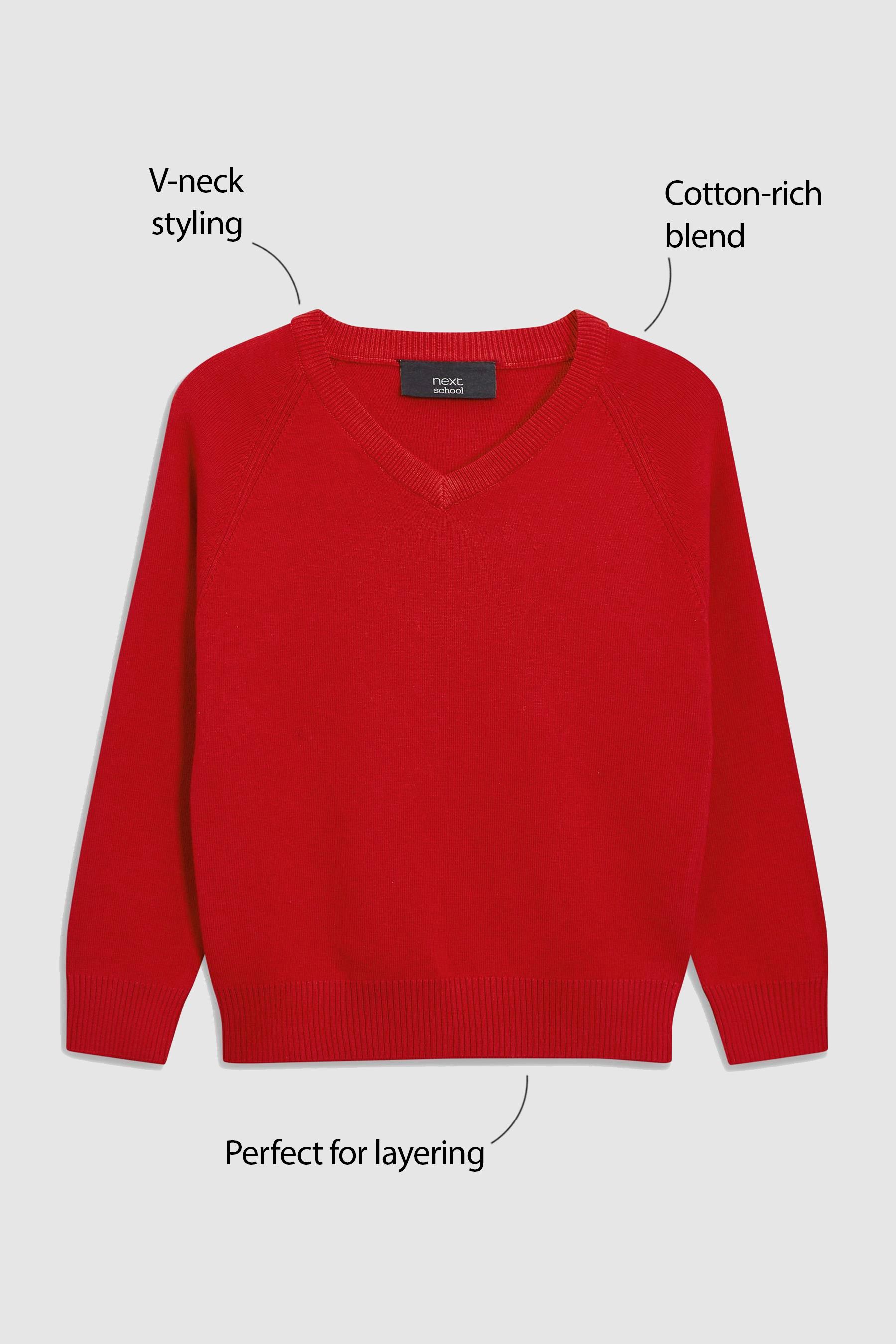 Girls red jumper online