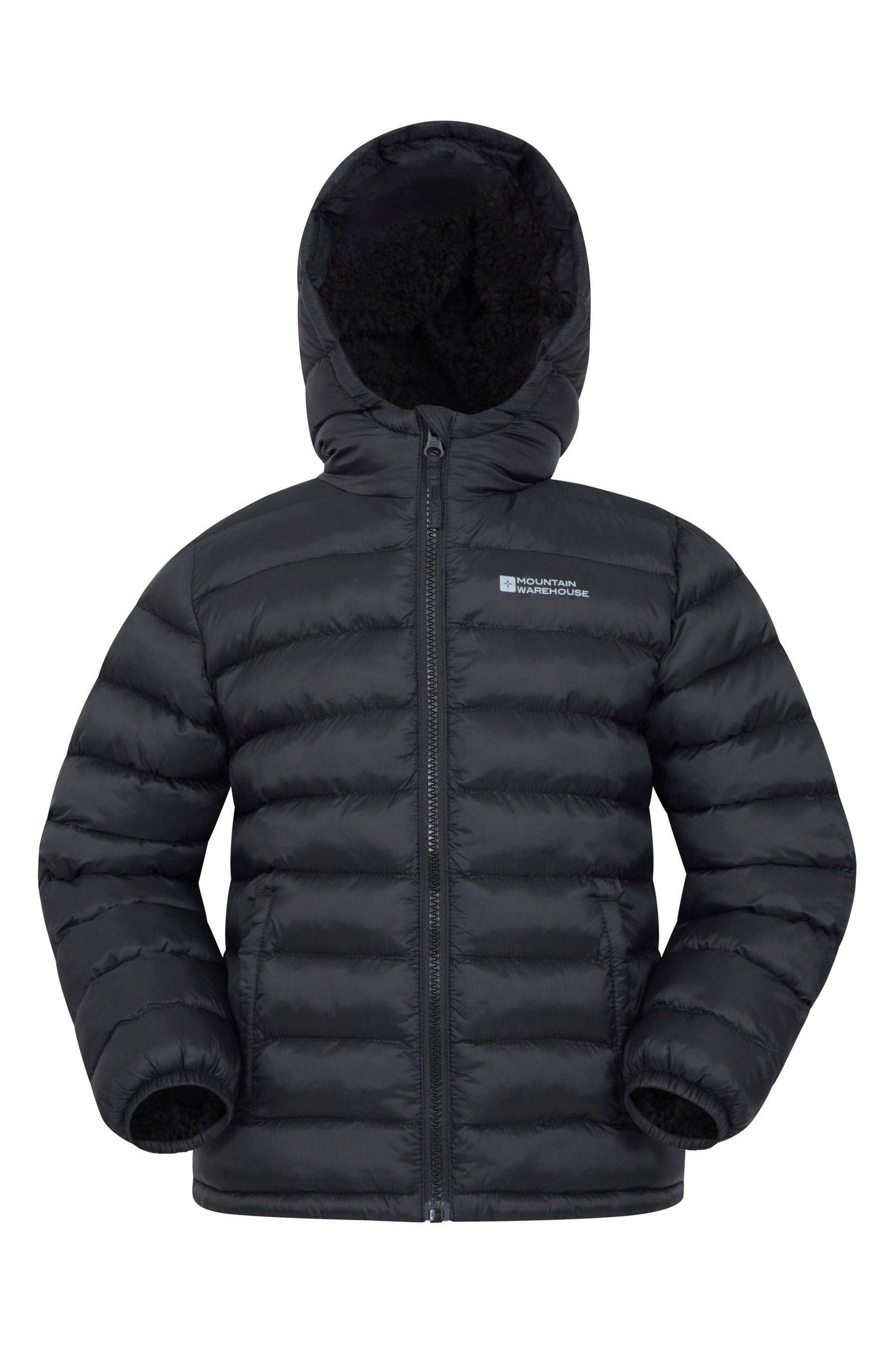 Buy Mountain Warehouse Black Kids Seasons Water Resistant Faux Fur Lined Padded Jacket from the Next UK online shop