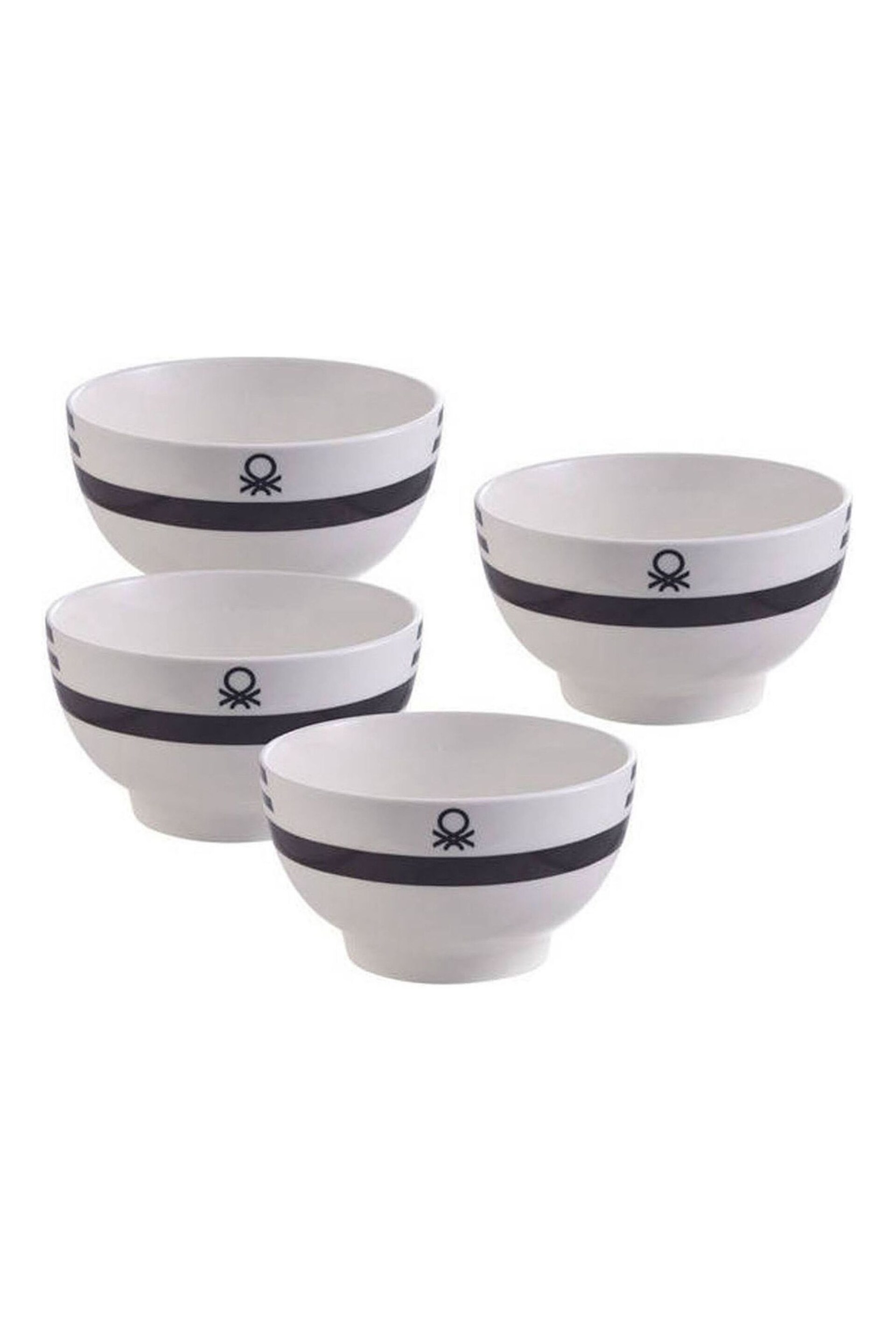 Benetton Set of 4 Multi Porcelain Bowls - Image 1 of 5