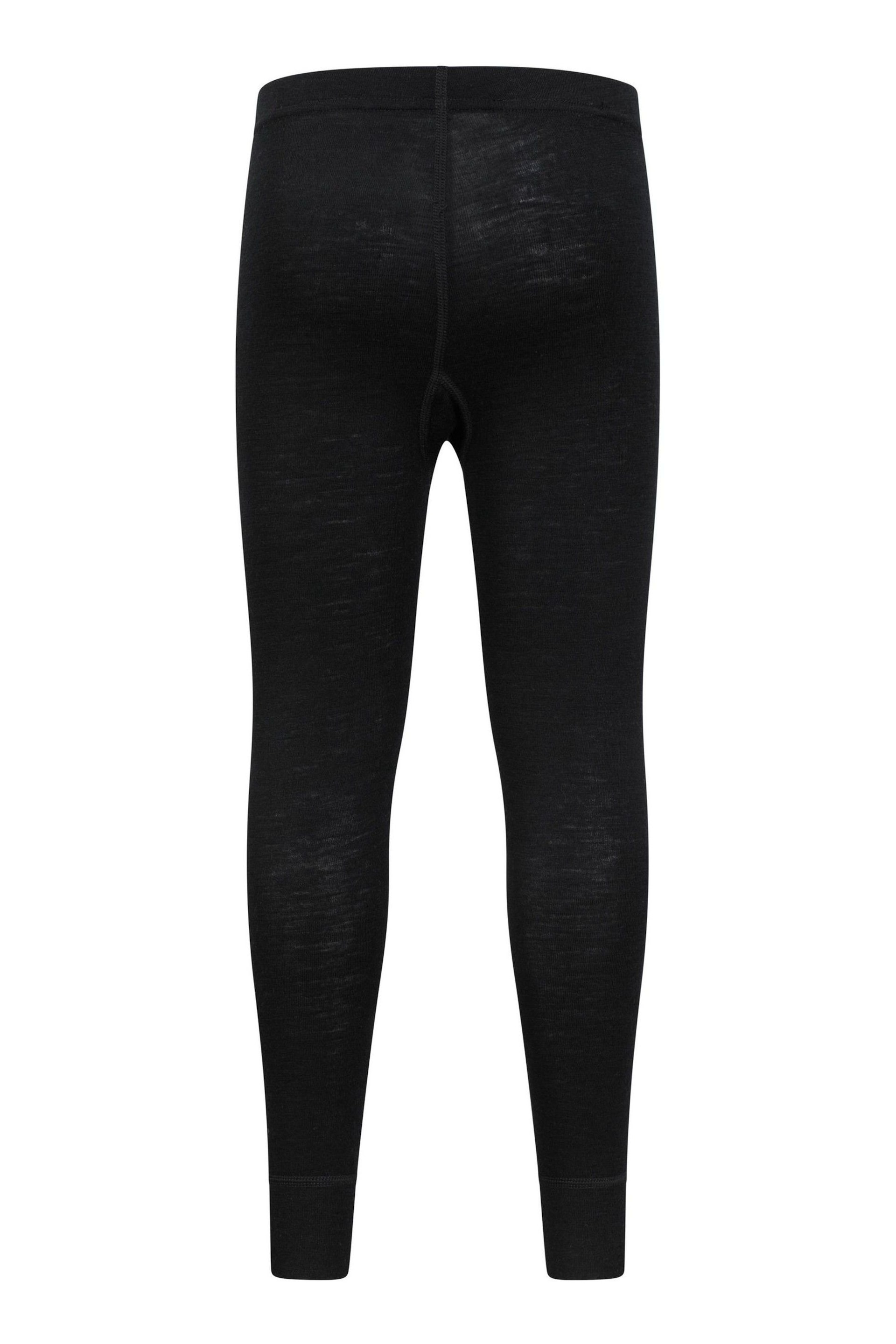 Mountain Warehouse Black Kids Merino II Thermal Joggers - Image 2 of 5