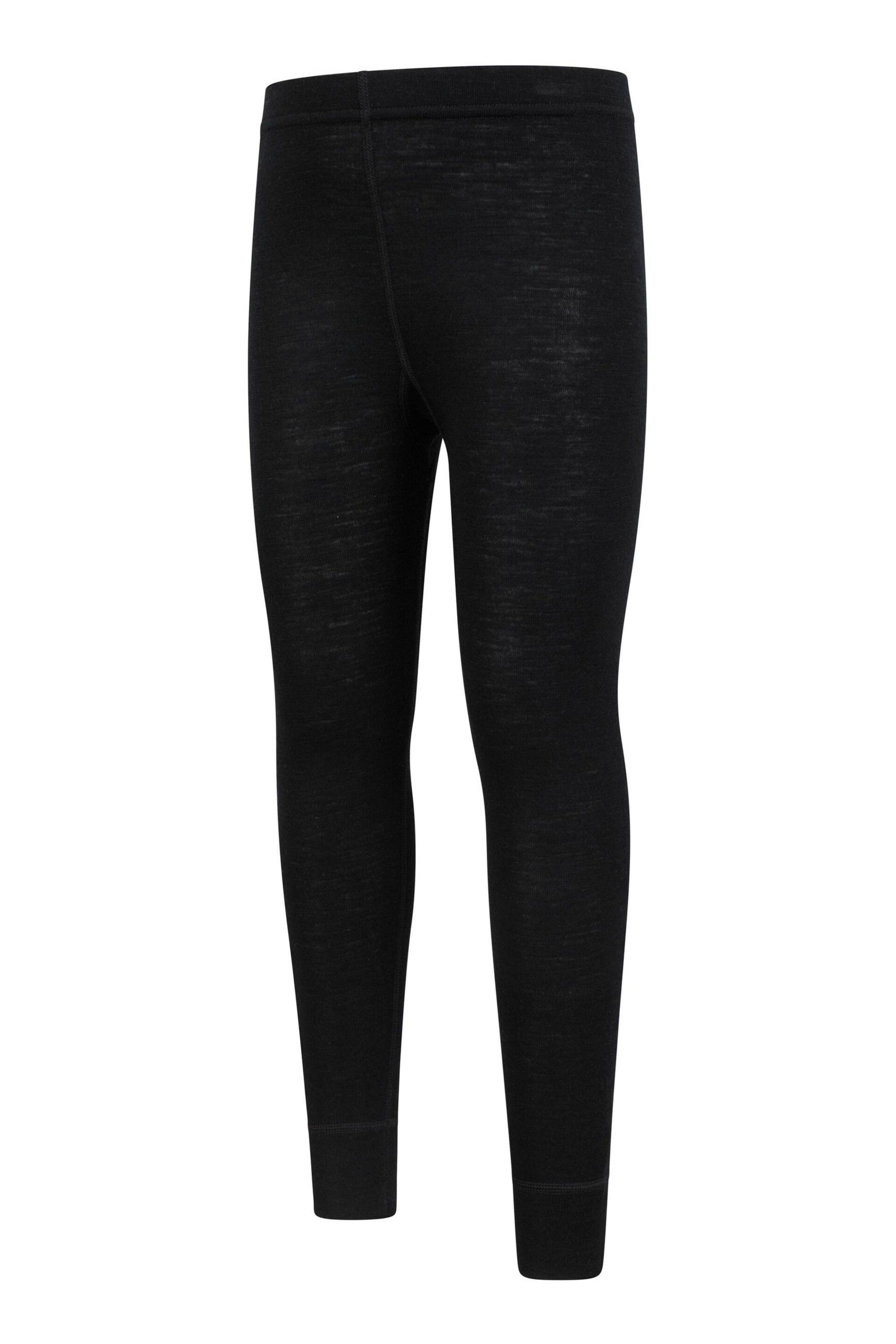 Mountain Warehouse Black Kids Merino II Thermal Joggers - Image 4 of 5