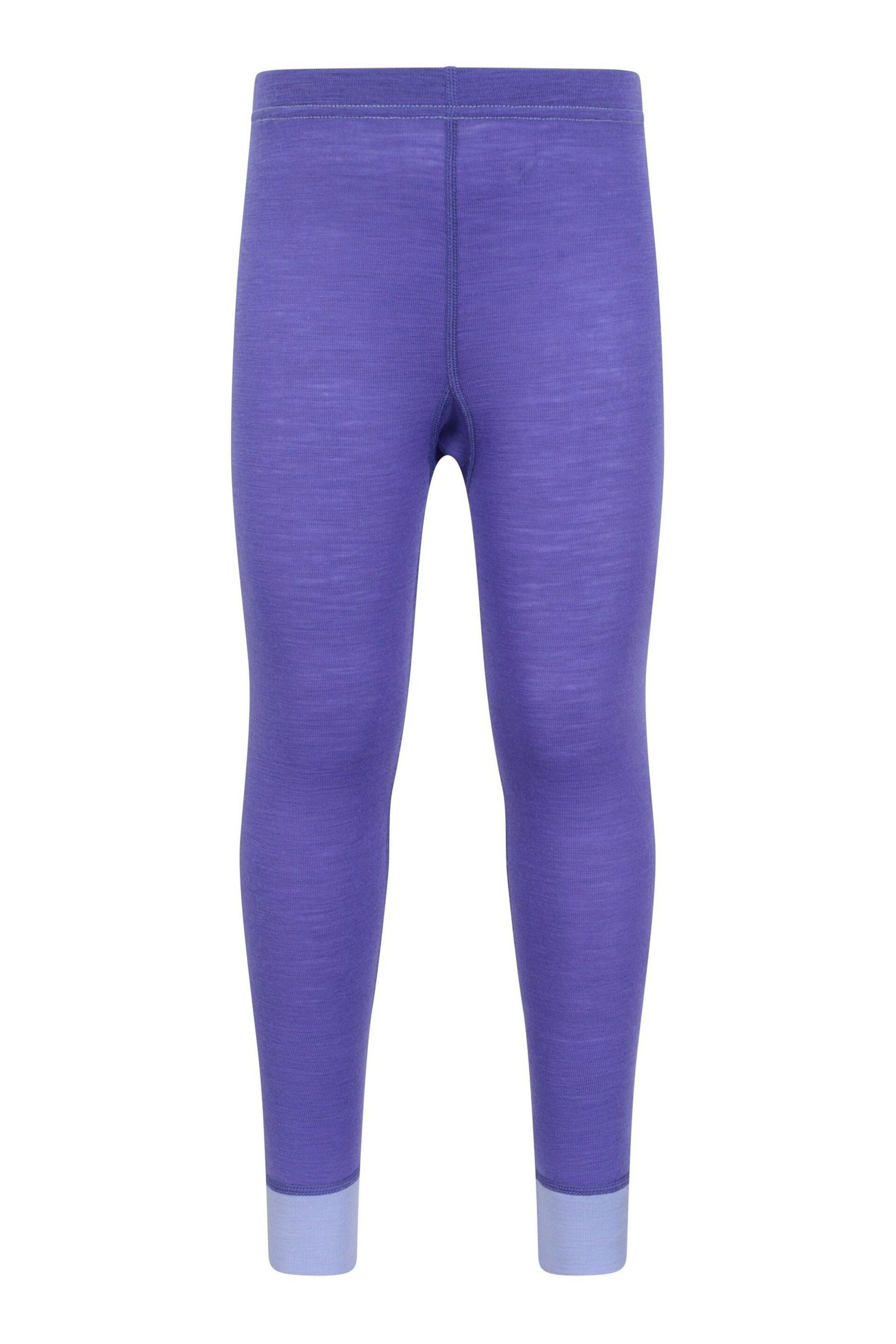 Mountain Warehouse Purple Kids Merino II Thermal Joggers - Image 1 of 5