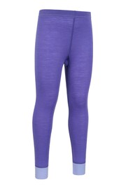 Mountain Warehouse Purple Kids Merino II Thermal Joggers - Image 3 of 5