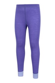 Mountain Warehouse Purple Kids Merino II Thermal Joggers - Image 4 of 5