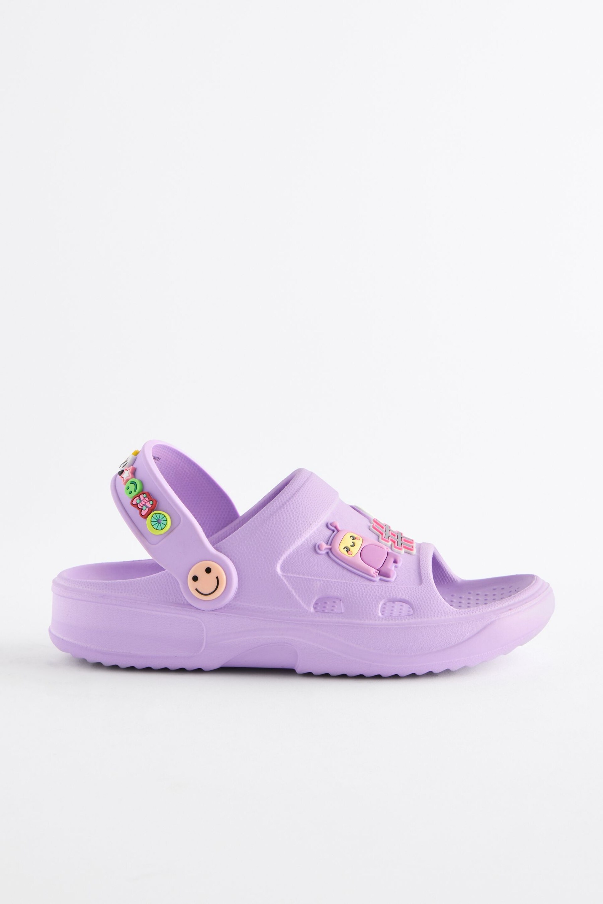 Purple Character Badge Clogs - Image 6 of 9