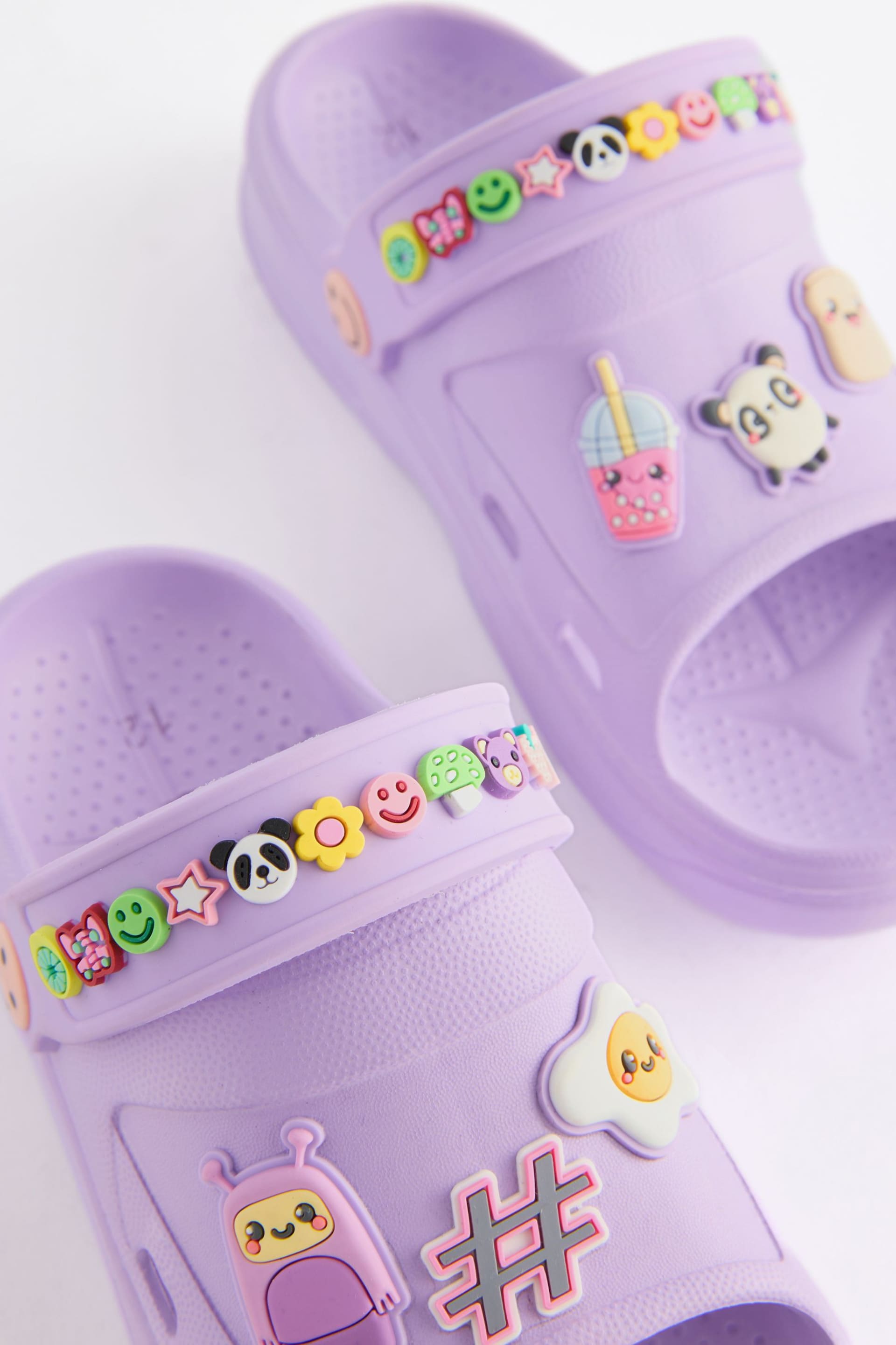 Purple Character Badge Clogs - Image 7 of 9