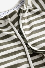 Bonds Green Stripe Zip Sleepsuit - Image 5 of 7
