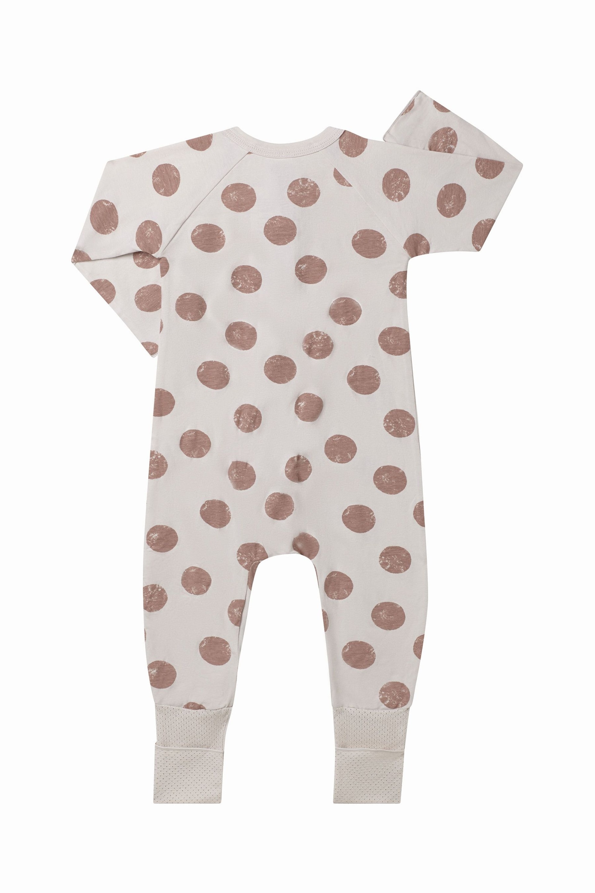 Bonds Natural Polka Dot Zip Sleepsuit - Image 2 of 4