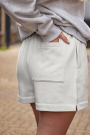 self. Grey Cotton Blend Shorts - Image 6 of 8