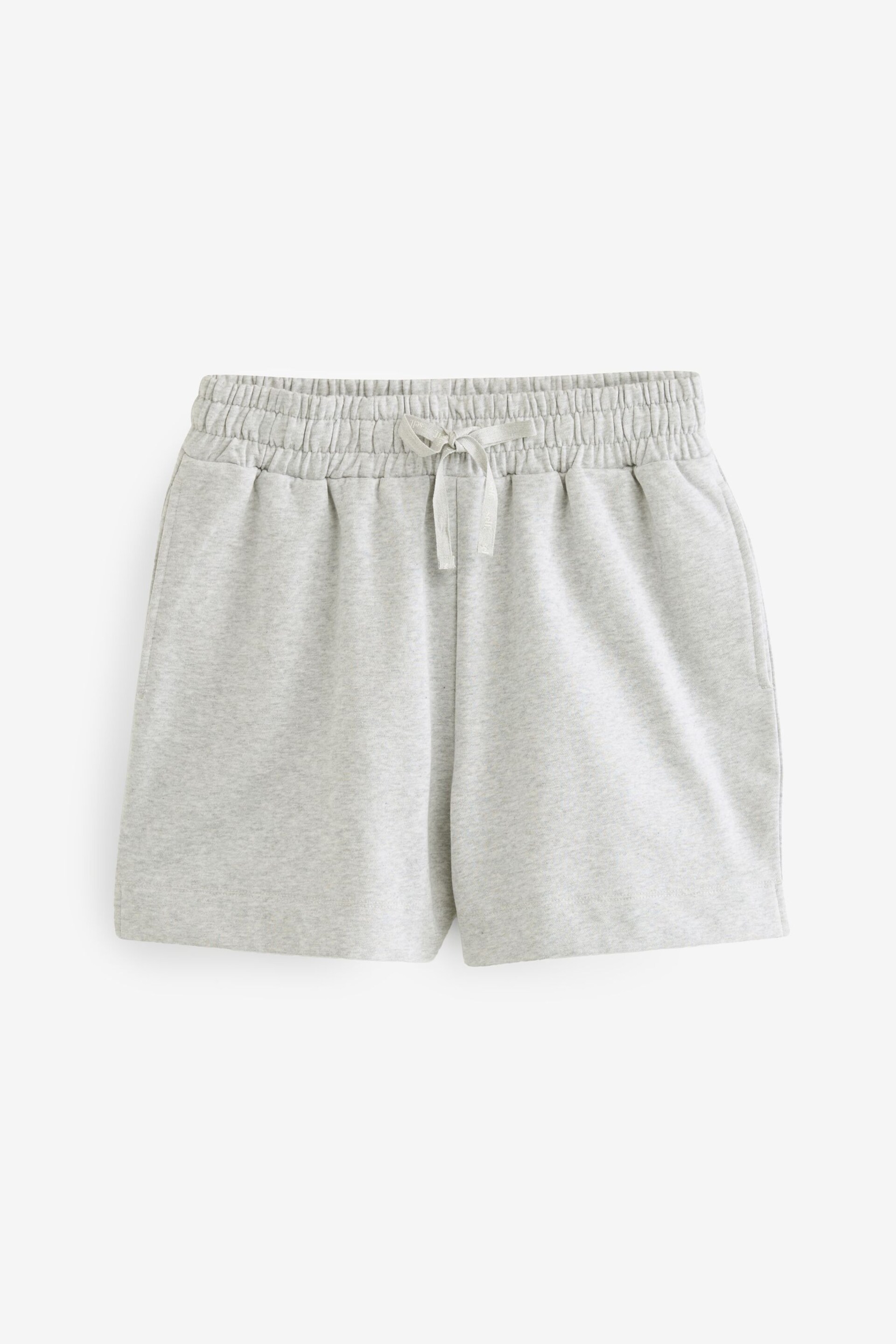 self. Grey Cotton Blend Shorts - Image 7 of 8