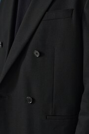 Black EDIT Relaxed Fit Textured Suit: Jacket - Image 5 of 10