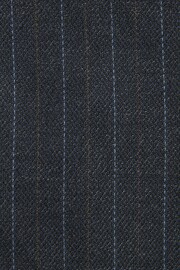 Navy Blue Tailored Fit Stripe Suit Trousers - Image 9 of 9