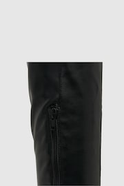 Schuh Danielle Platform Knee Black Boots - Image 4 of 4