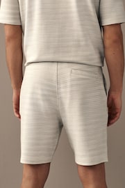 Grey Textured Zip Pocket Jersey Shorts - Image 4 of 9