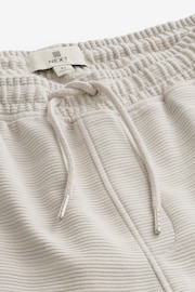 Grey Textured Zip Pocket Jersey Shorts - Image 8 of 9