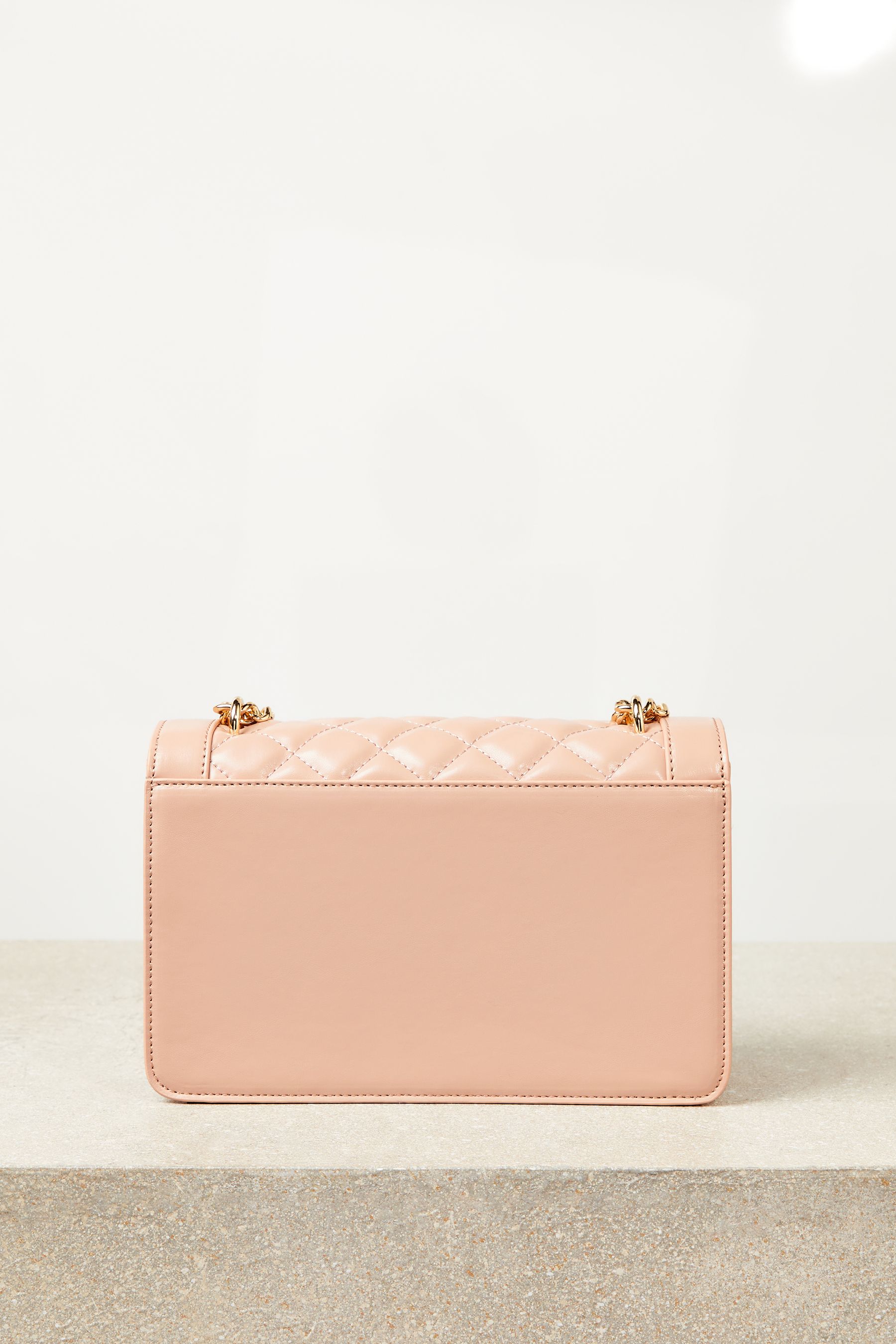 Buy Lipsy Nude Pink Quilted Chain Crossbody Bag from Next United Arab Emirates