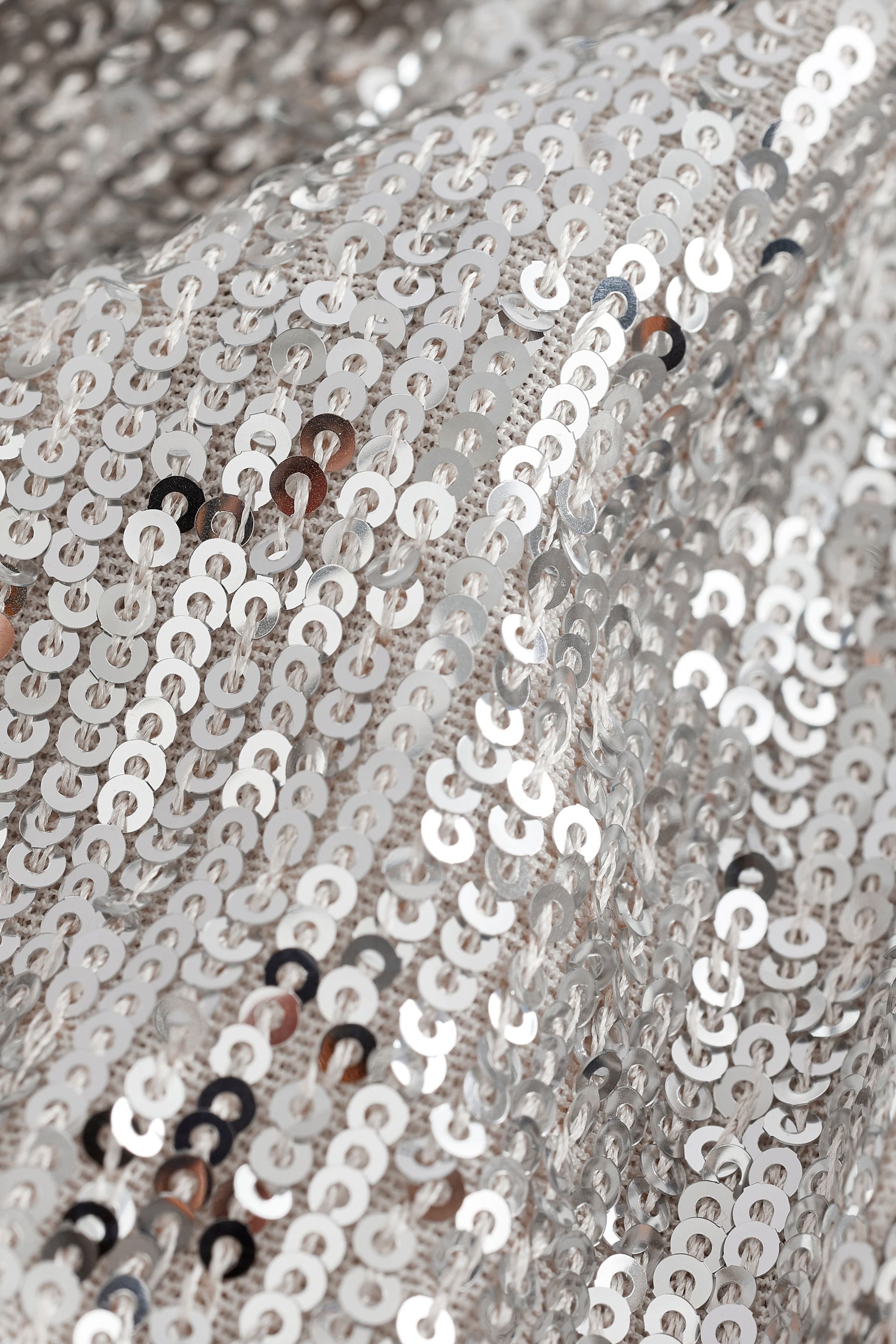 Silver Sequin Blazer Dress - Image 7 of 7