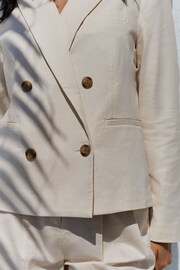 Neutral Rochelle Double Breasted Blazer - Image 5 of 5