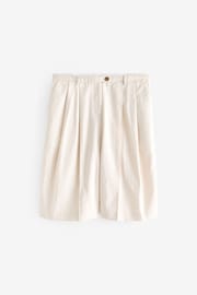 Neutral Rochelle Fleck Long Shorts - Image 4 of 5